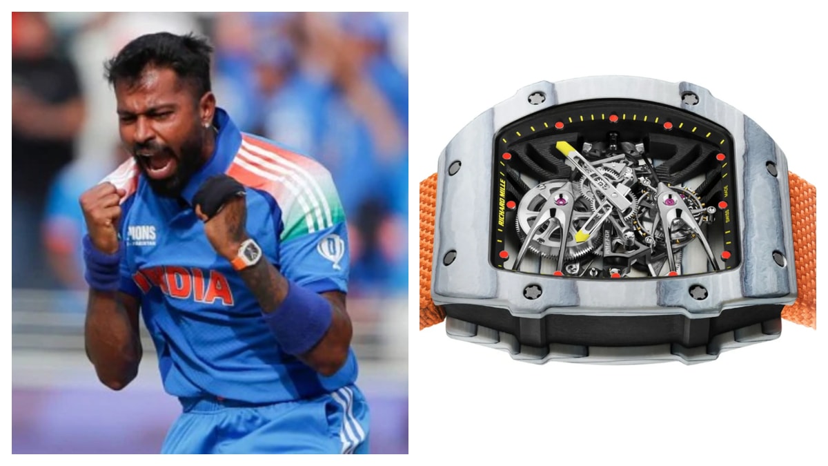 Hardik Pandiya's watch worth Rs 7 crore get fans attention in the India - Pakistan clash . (Image Source: BCCI/X , Richard Mille.com)